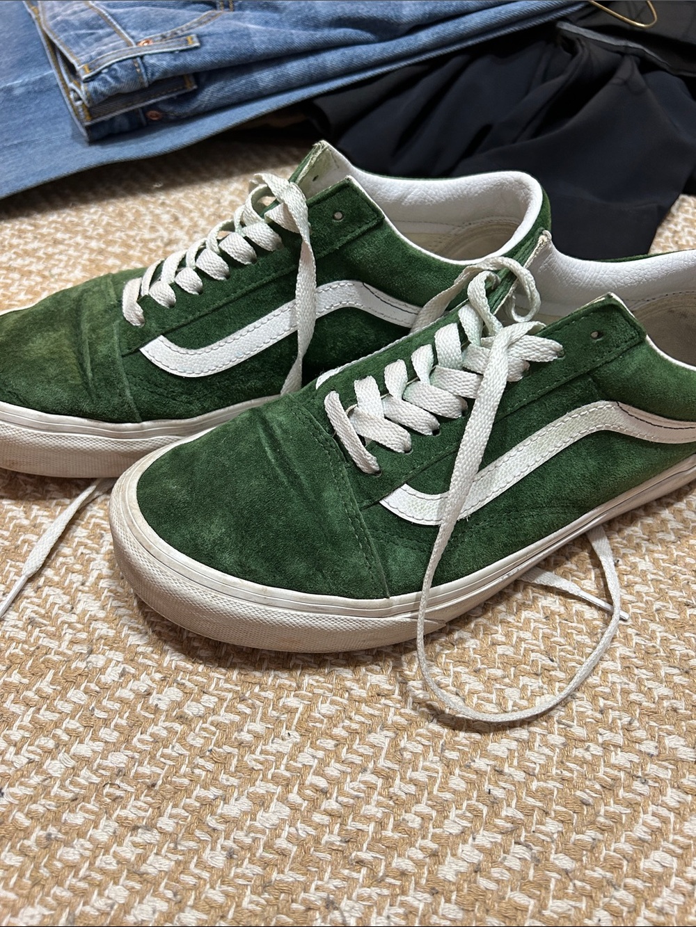 Green Suede Van’s - Picture 4 of 5